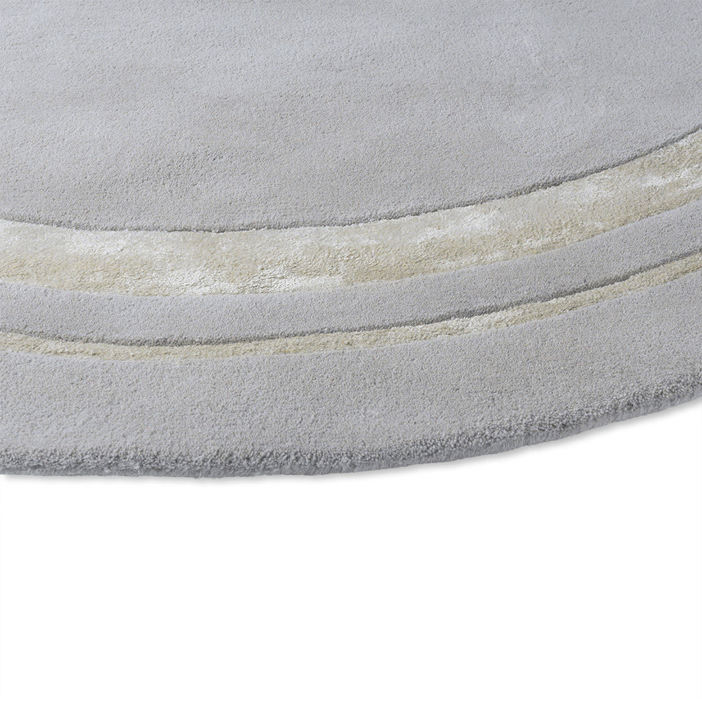 Tappeto Rotondo Redbrook-Argento