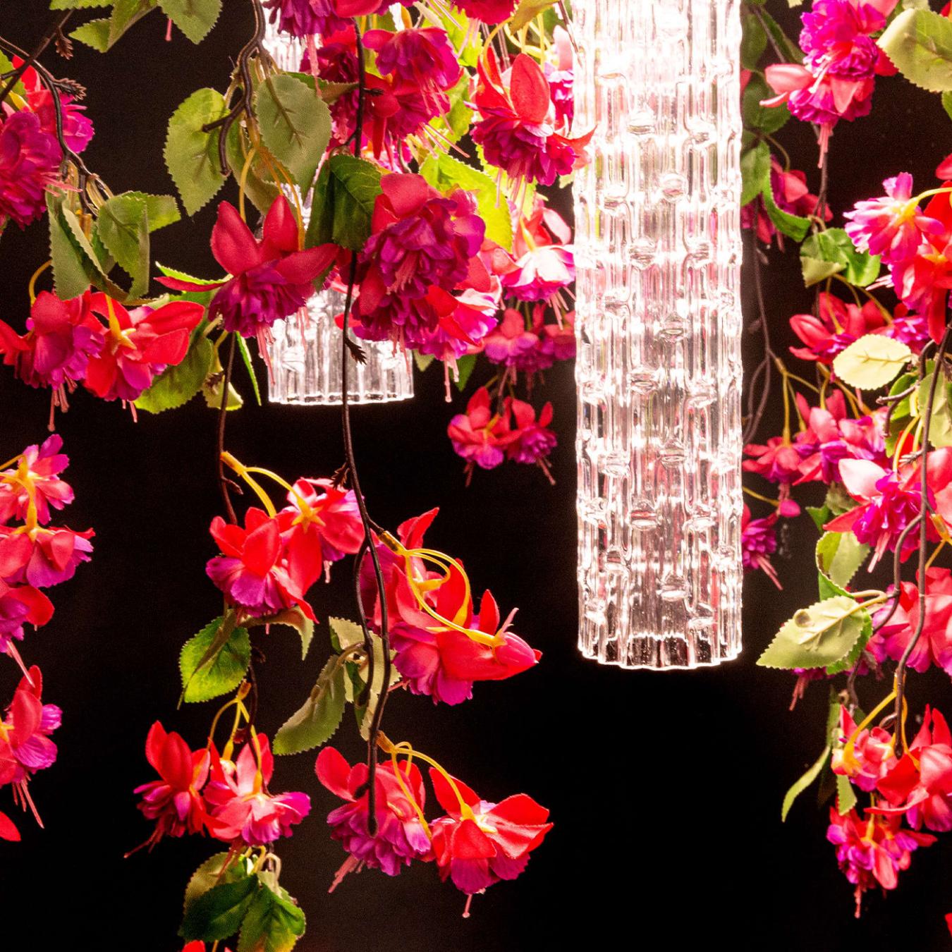 Lampadario Piccolo Pink Cascade