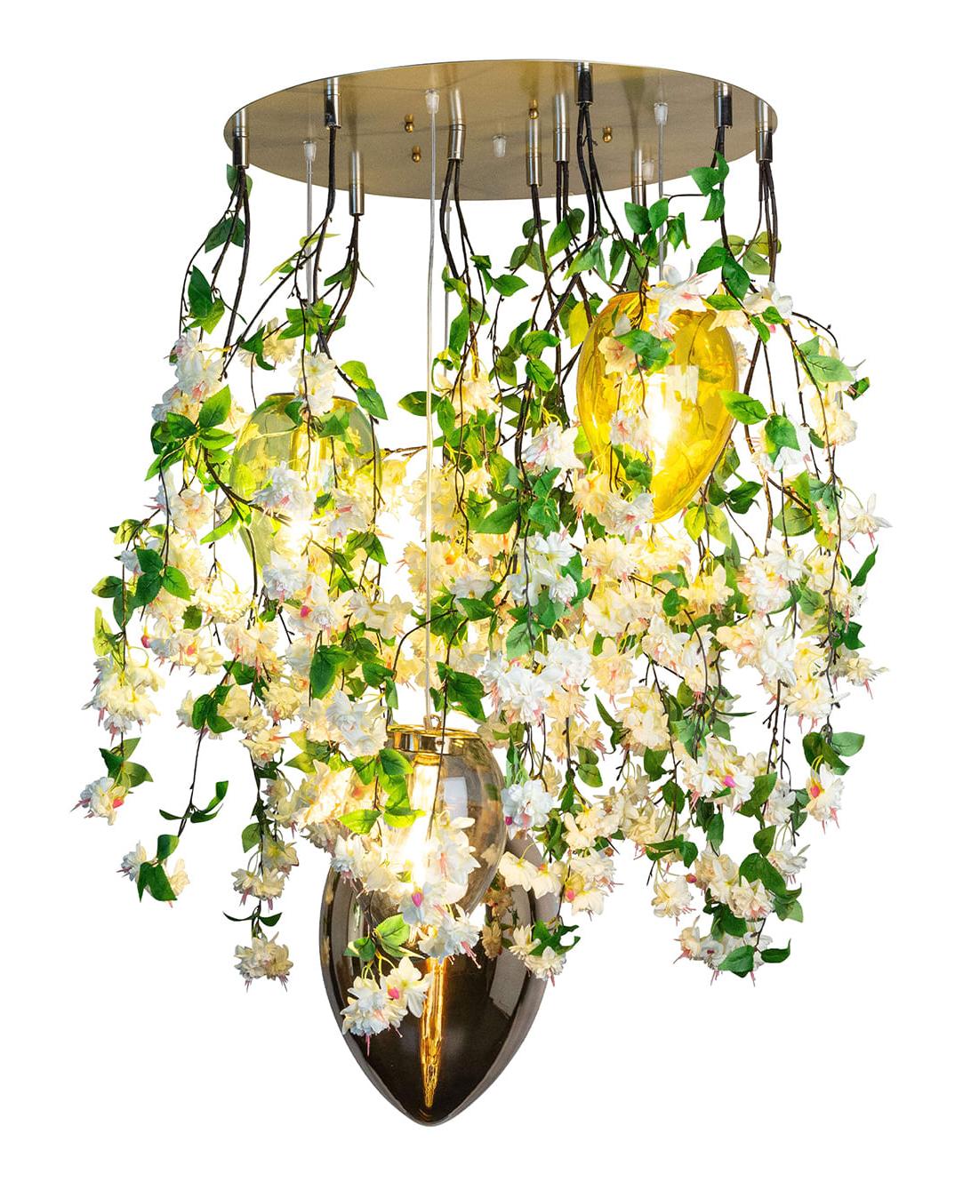 Lampadario Crystal Egg Cascade