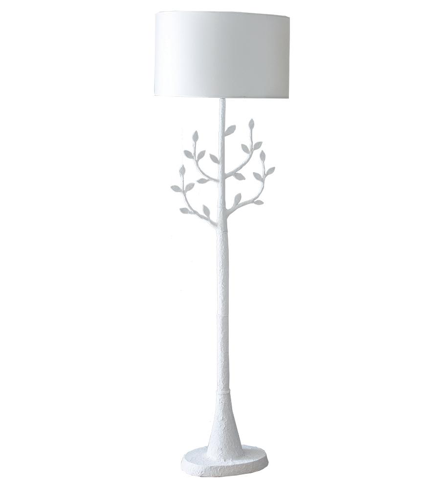 Lampada da terra Millana con finitura gesso