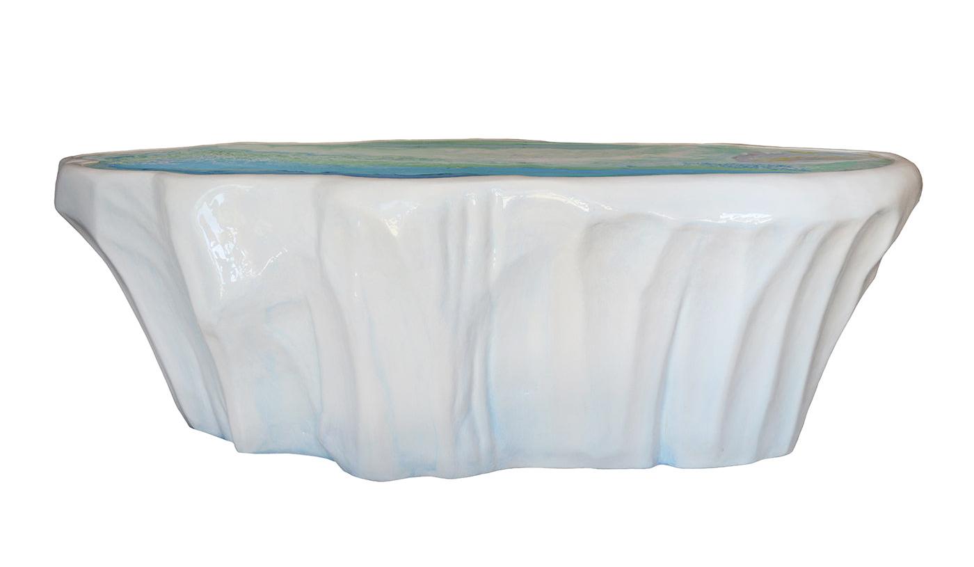 Tavolino da caffè ovale Iceberg