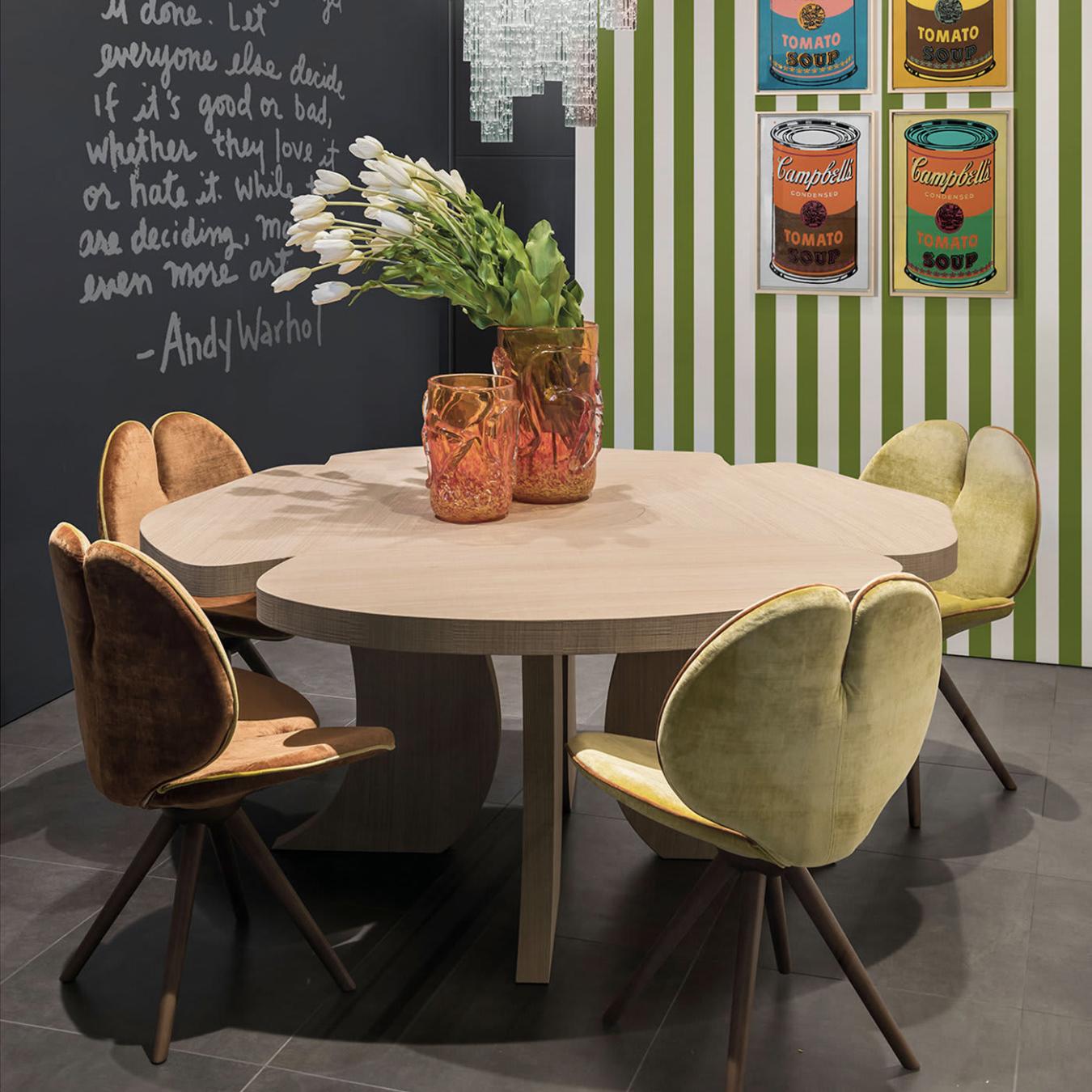 Tavolo da Pranzo Ovale in Legno Naturale
