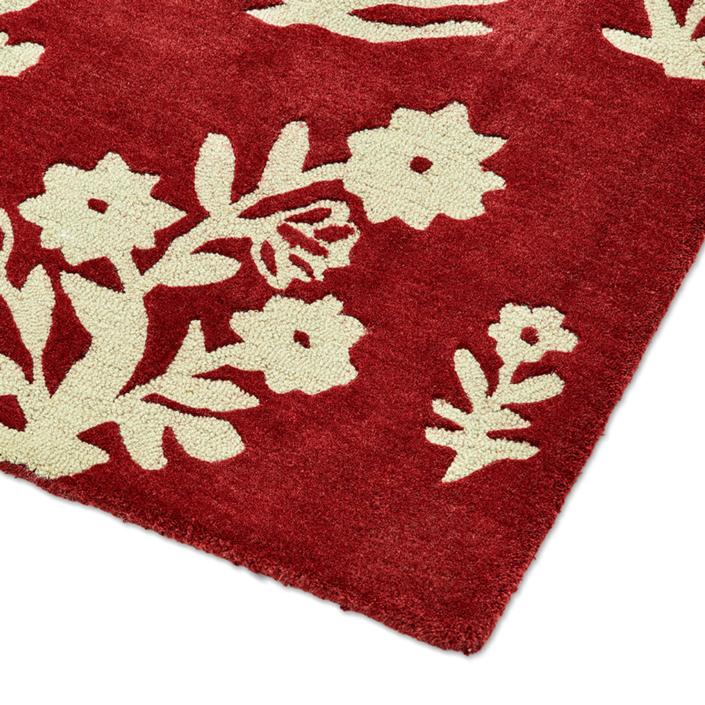 Tappeto Woodland Glade Rosso Prugna | Misura: 250 x 350 cm