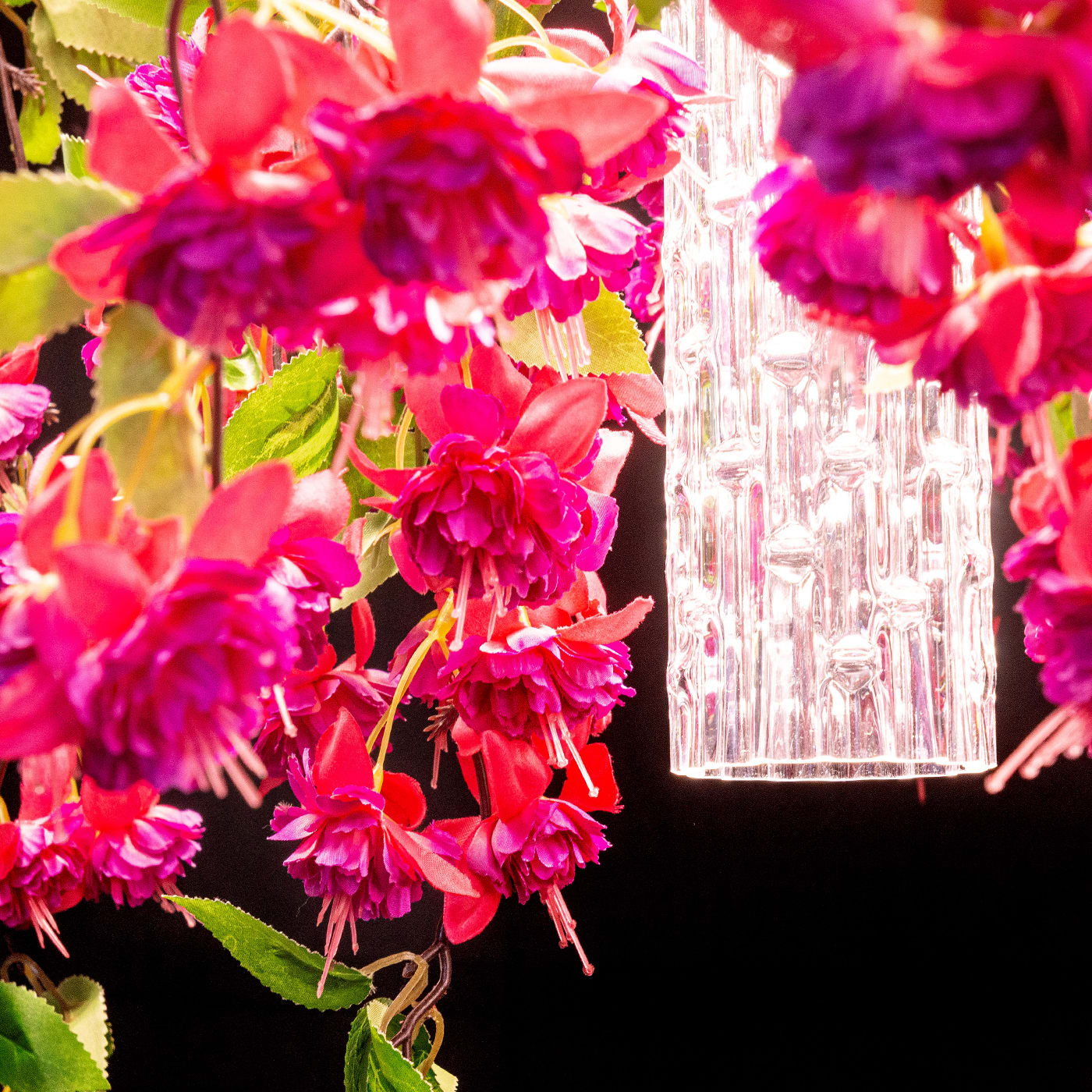 Lampadario Grande Pink Cascade