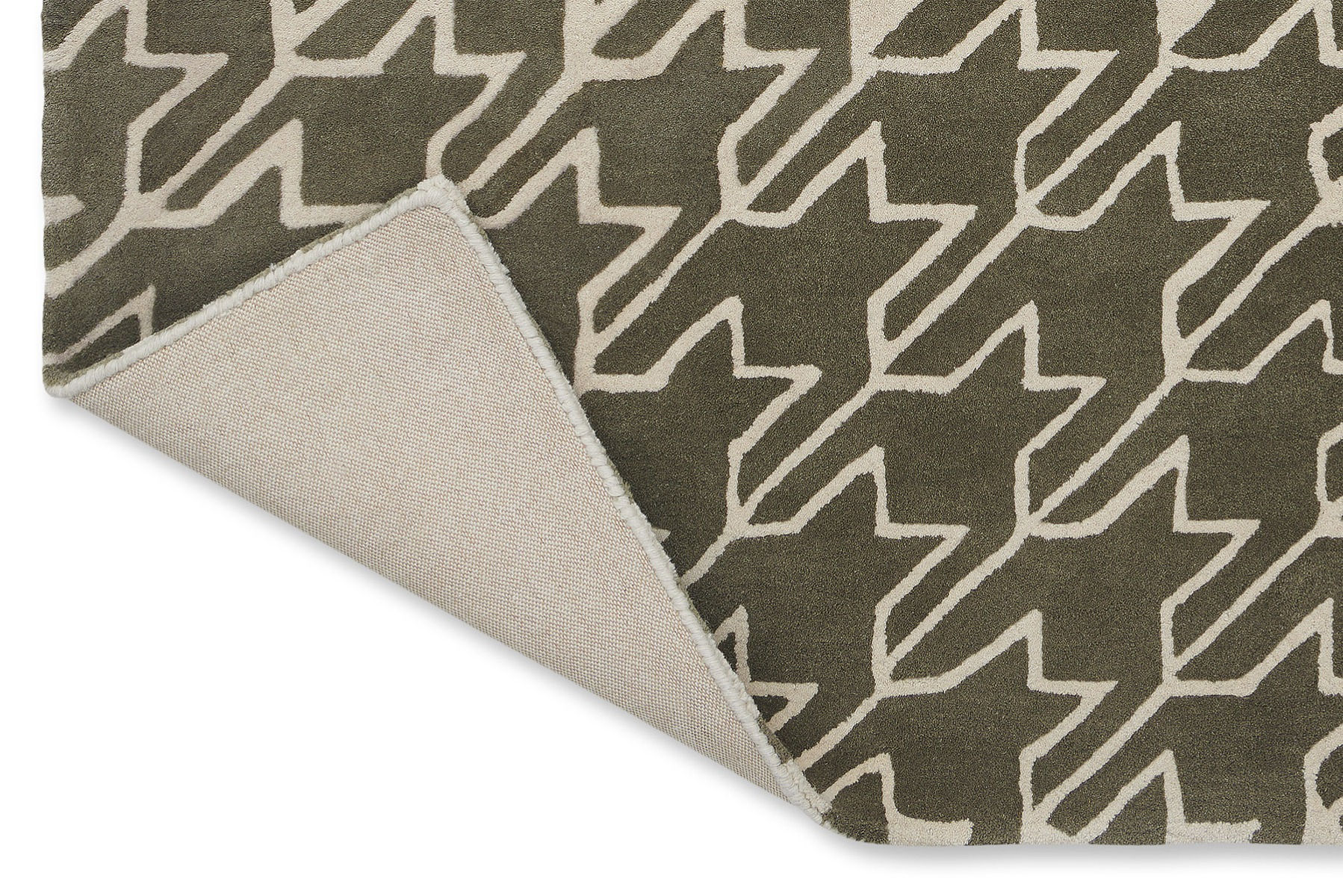 Tappeto Houndstooth Grigio