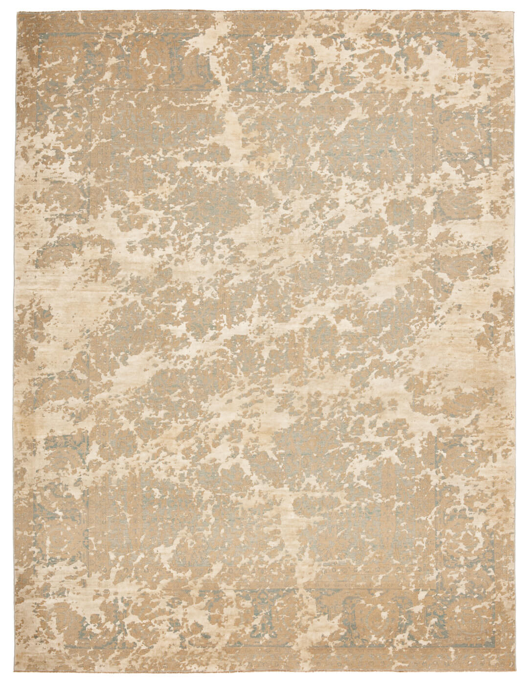 Tappeto Tabriz Wooster Sky Blu Argento Seta