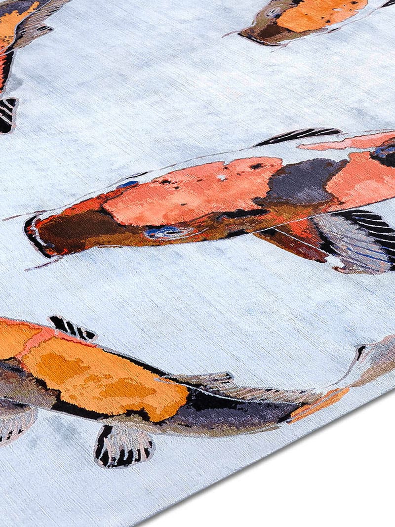 Tappeto Lusso Fish Arancio