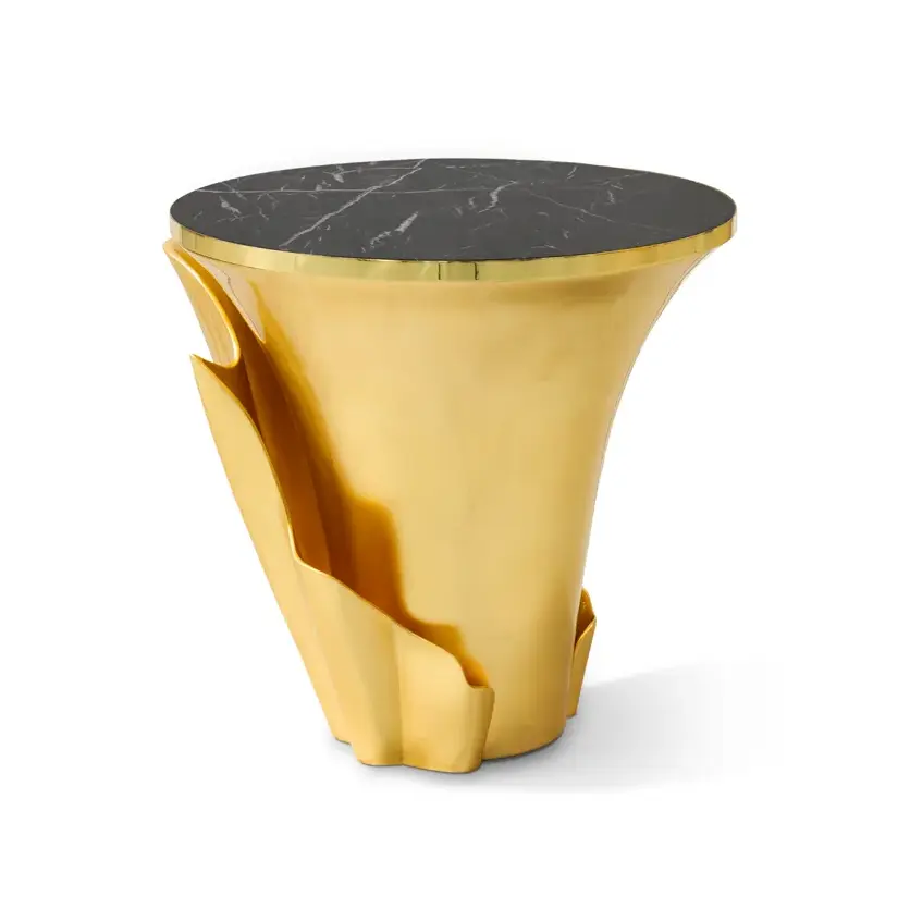 Solstice Tavolino Foglia Oro