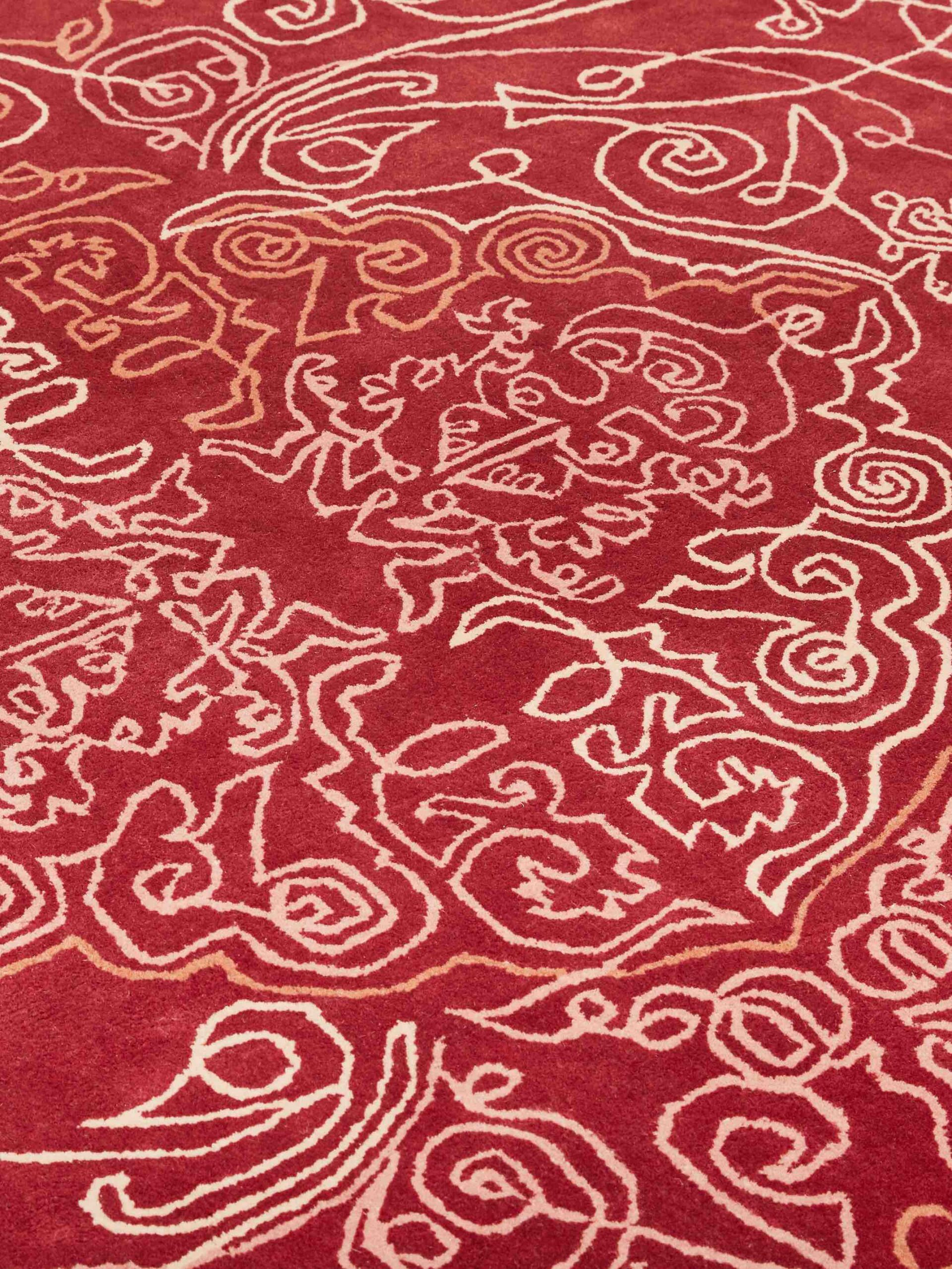 Tappeto One-Stroke Rosso