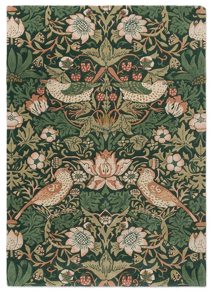 Strawberry Thief Forest Tappeto | Misura: 250 × 350 cm