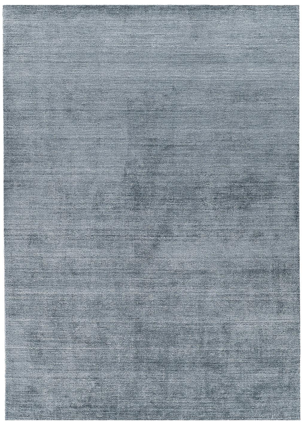 Tappeto Seta Bambù Blu