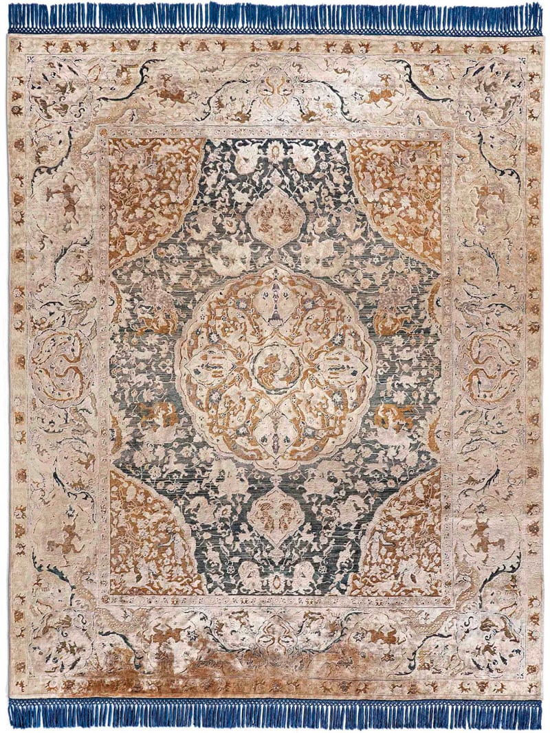 Tappeto Lusso Oro Annodato