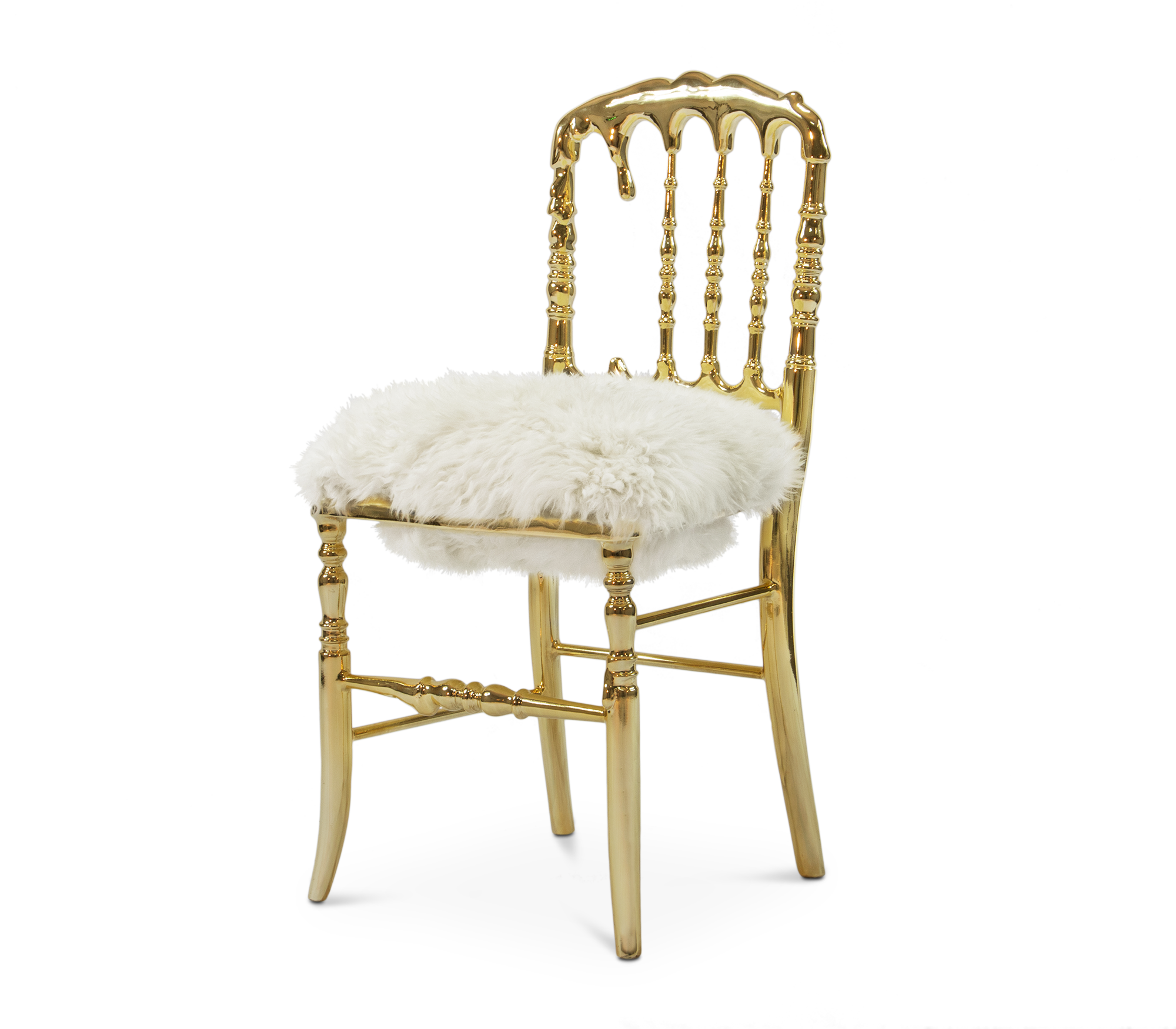 Sedia di Lusso con Pelliccia Empyrean