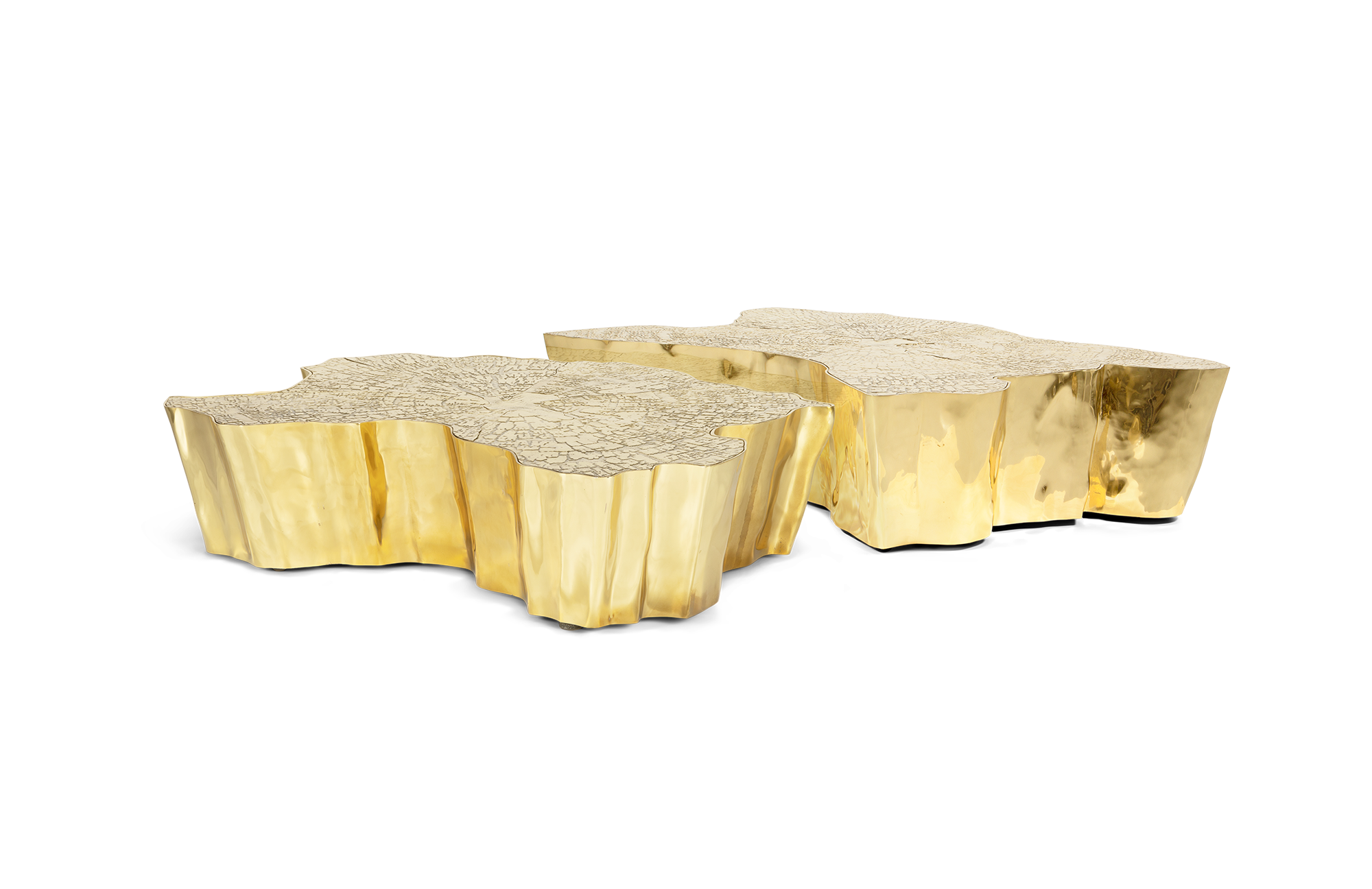Tavolino da Caffè Dorato Paradise | Dimensioni: L 138 x P 95 x H 36 cm