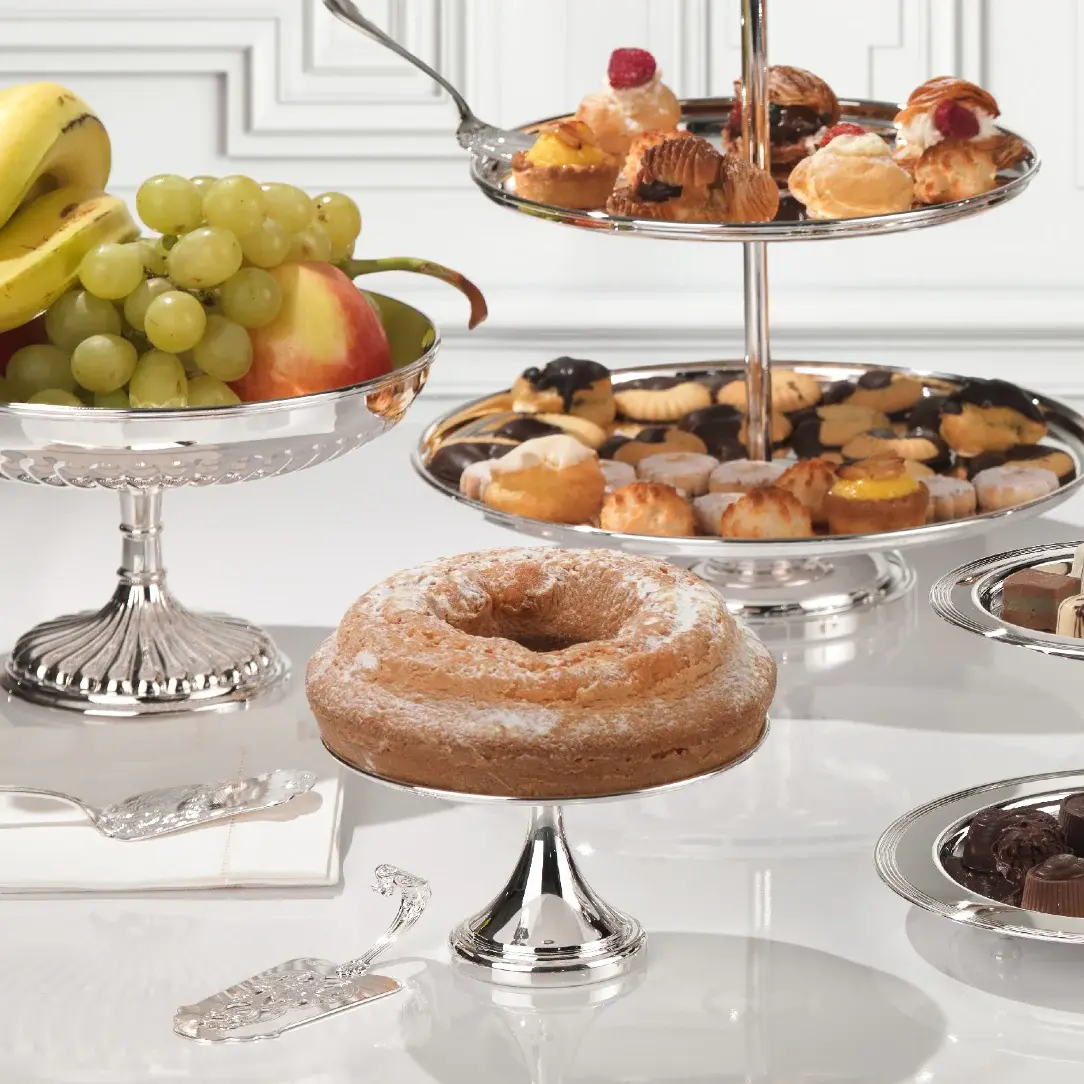 Alzata Per Pasticceria In Argento