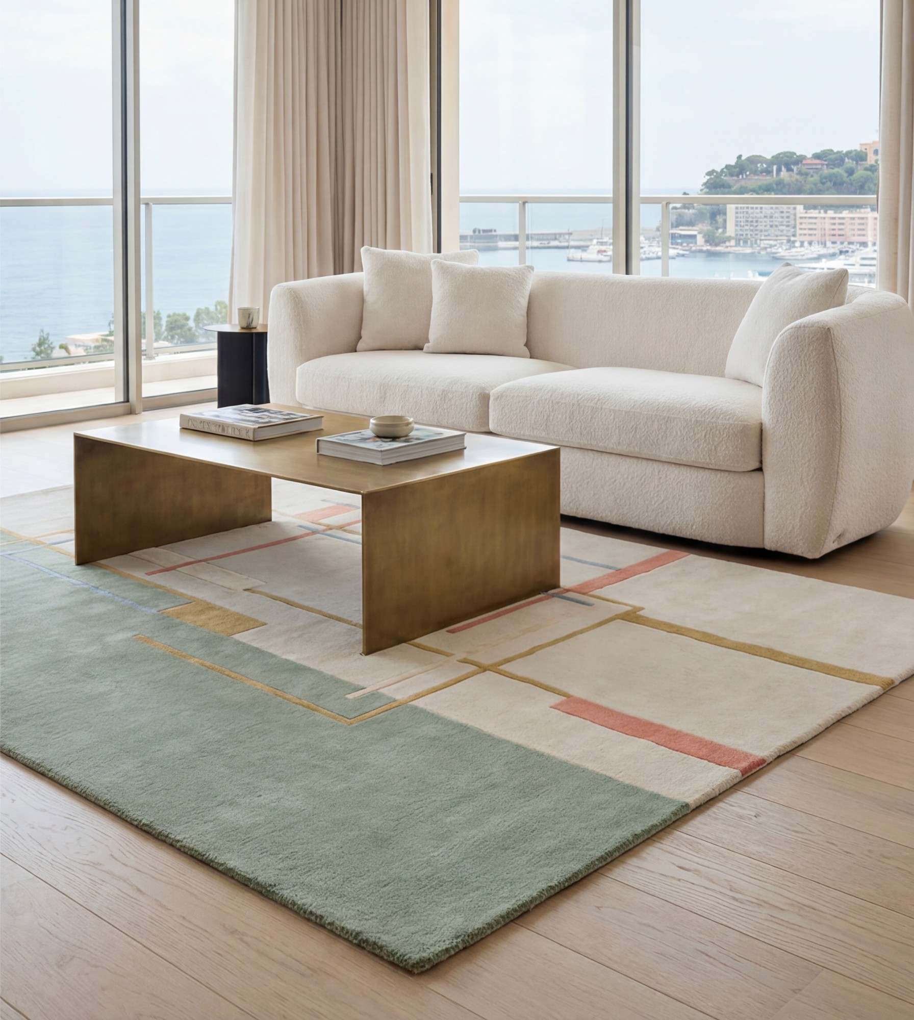 Tappeto Linear Atlas Green