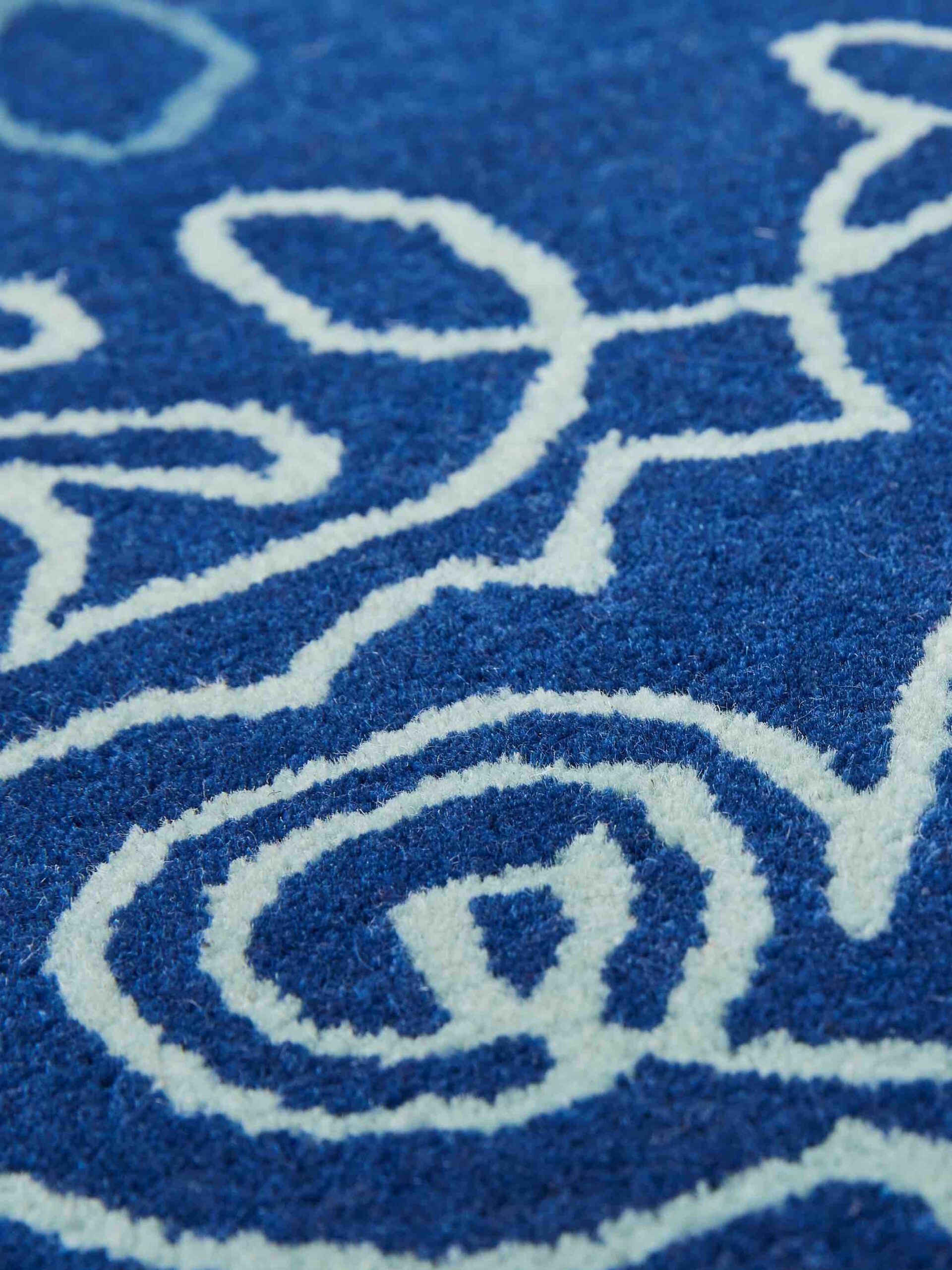 Tappeto One-Stroke Blu