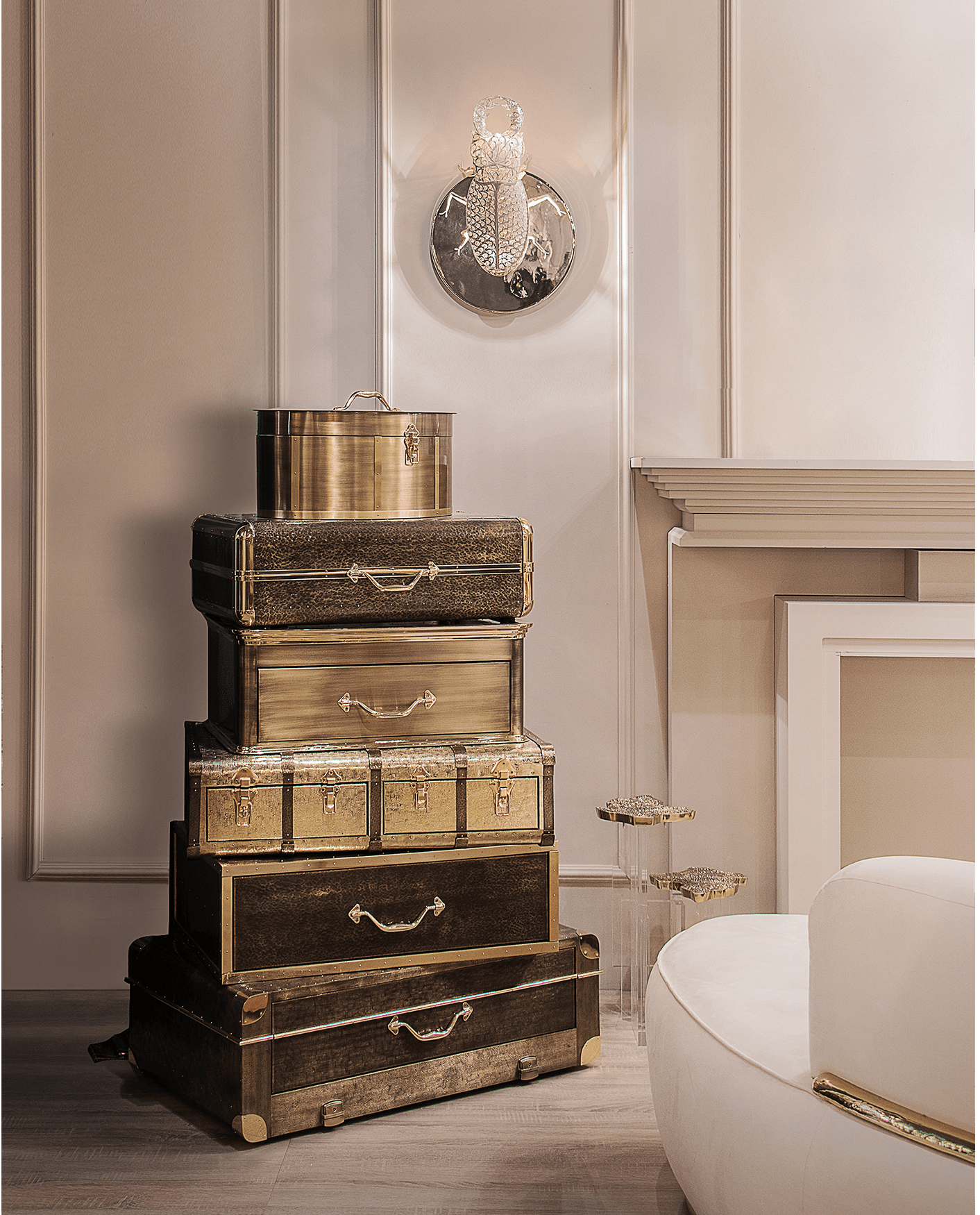 Lampada da Parete Filigree Scarab