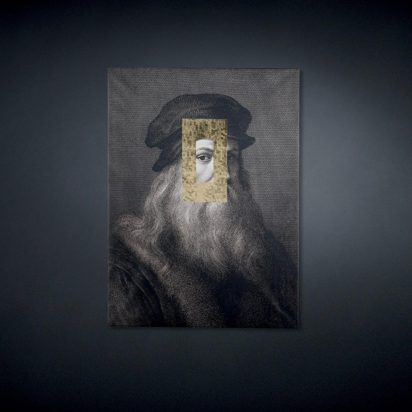 Pannello Decorativo Leonardo Portrait