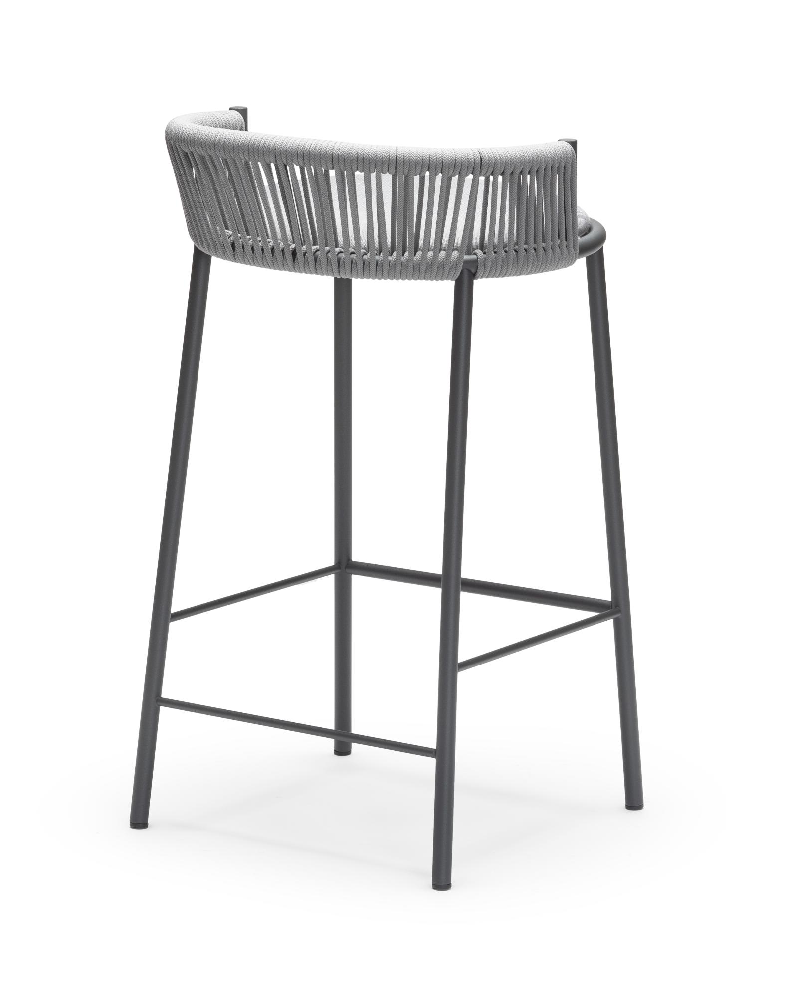 Sgabello da Bar da Esterno Millie SG-65 Grigio