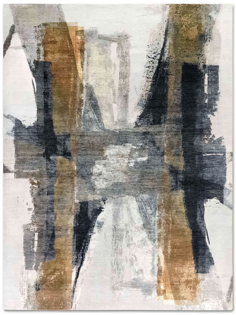 Tappeto Tessuto Verde/Ruggine | Misura: 274 x 365 cm