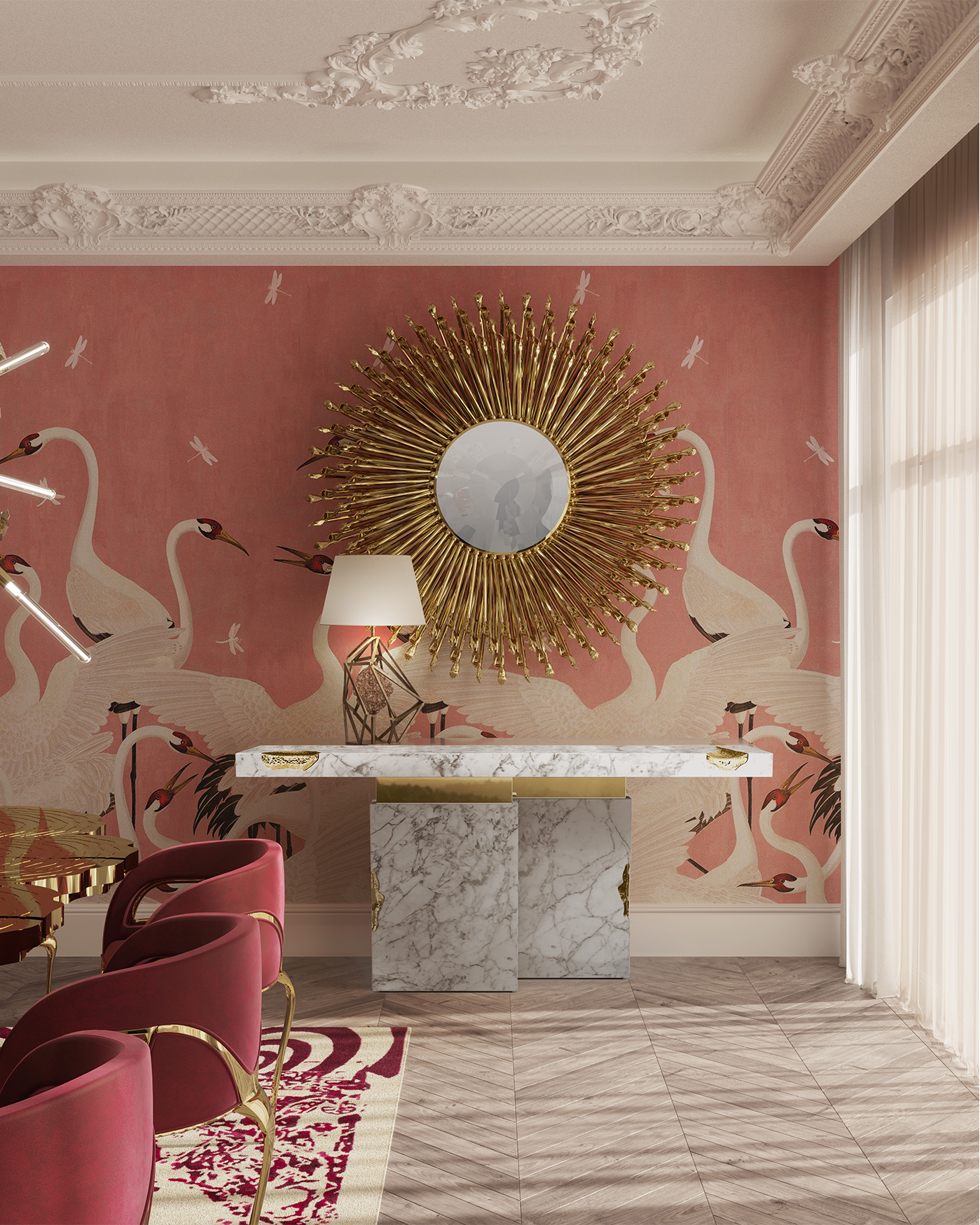 Consolle in Marmo Carrara Dominion