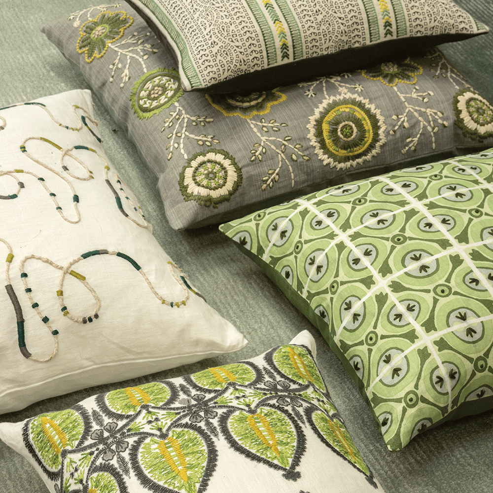 Cuscino Montacute Sage 60 × 40