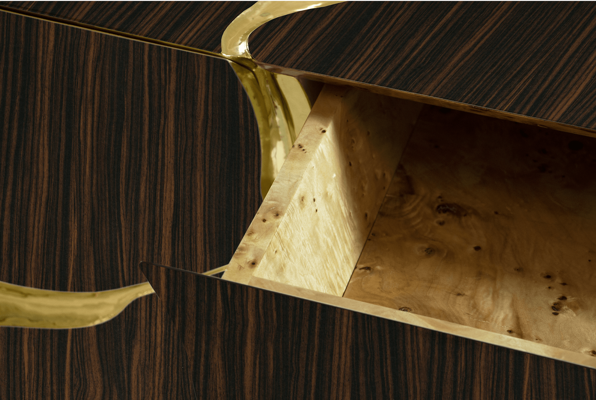 Credenza Opulenta Marrone & Oro