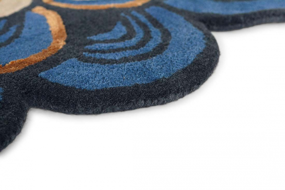 Tappeto Rotondo Masquerade Blu 160008