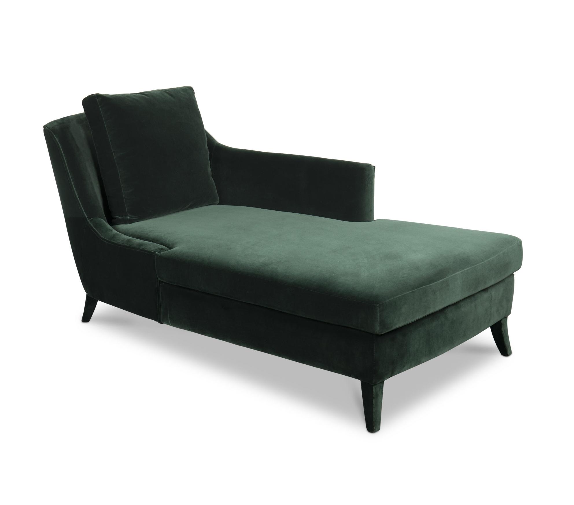 Chaise Longue in Velluto Morbido