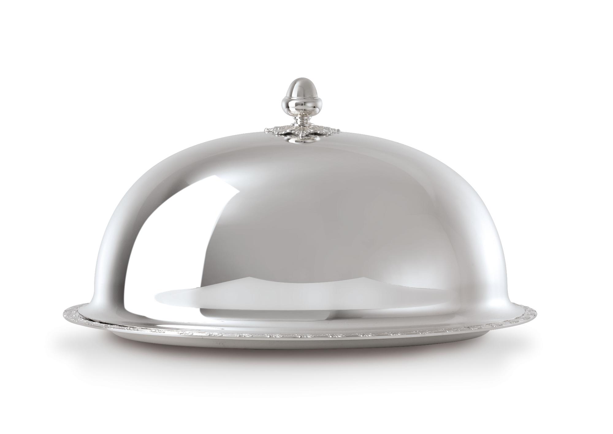 Vassoio Ovale Con Coperchio Royal In Argento | Dimensioni: 27 x 39 cm