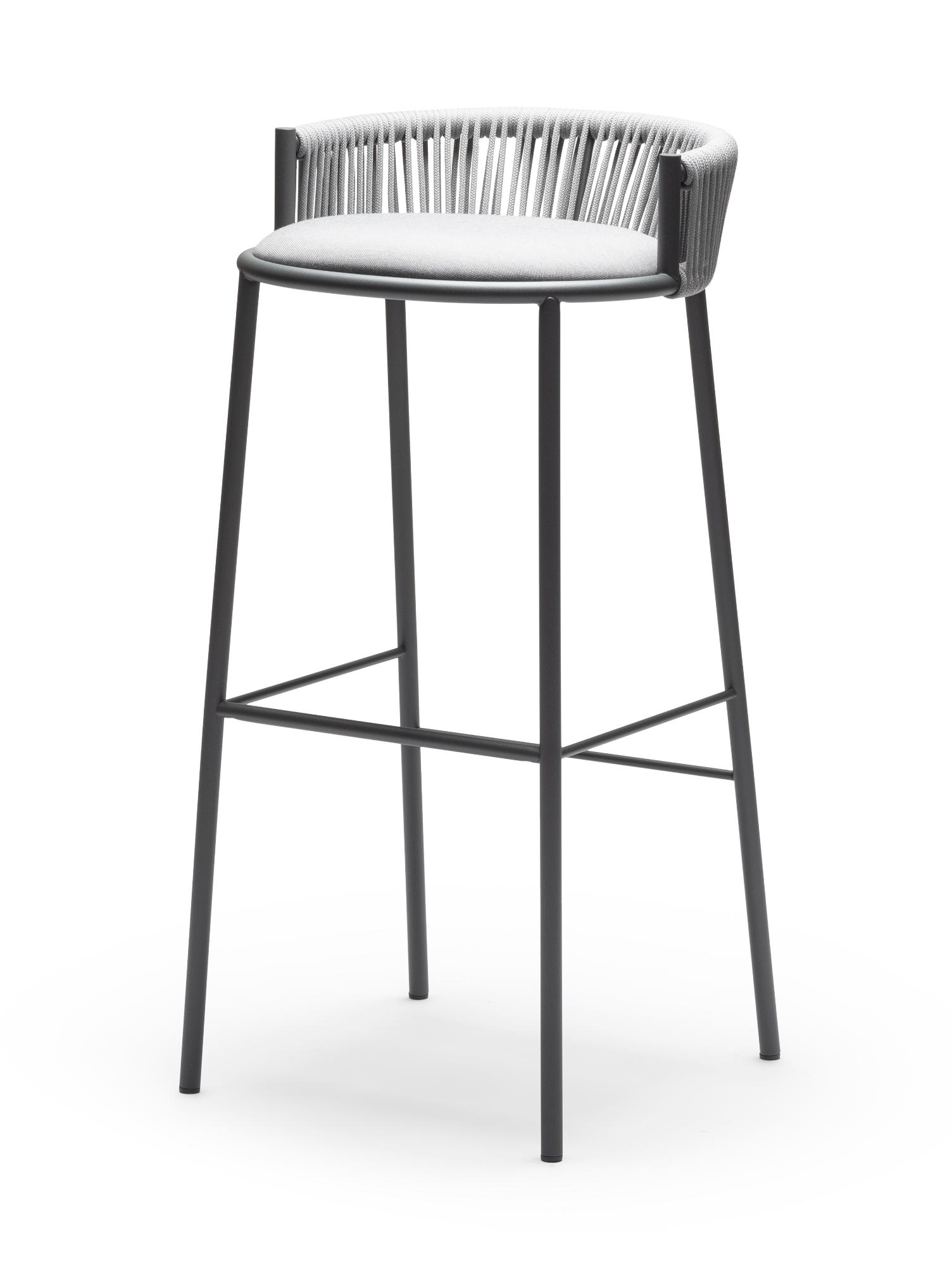 Sgabello da Bar da Esterno Millie SG-80 Grigio Chiaro