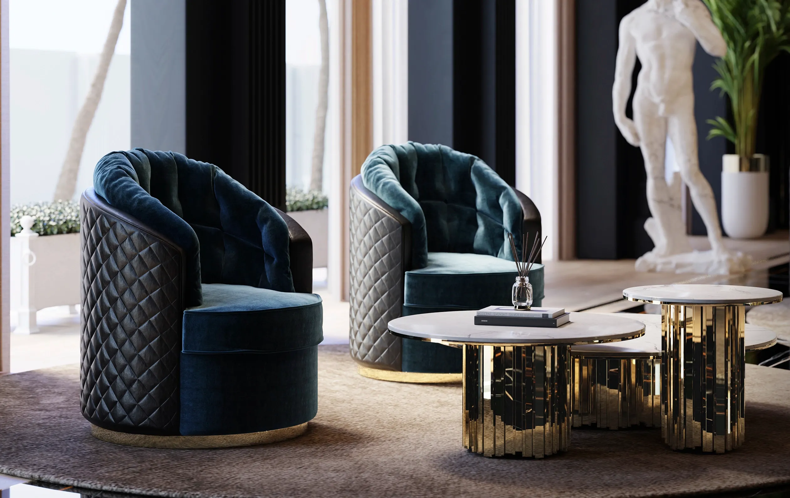 Poltrona Girevole Luxe - 3