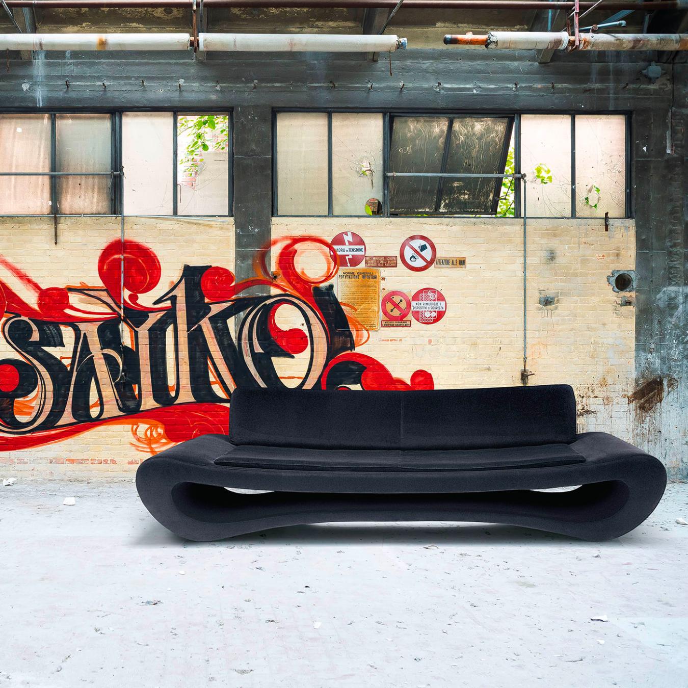 Divano New Lips Nero