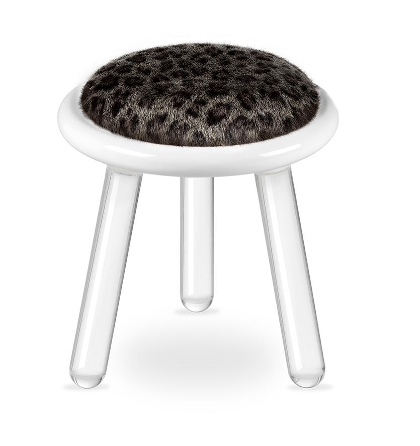 Sgabello Mirage Leopard