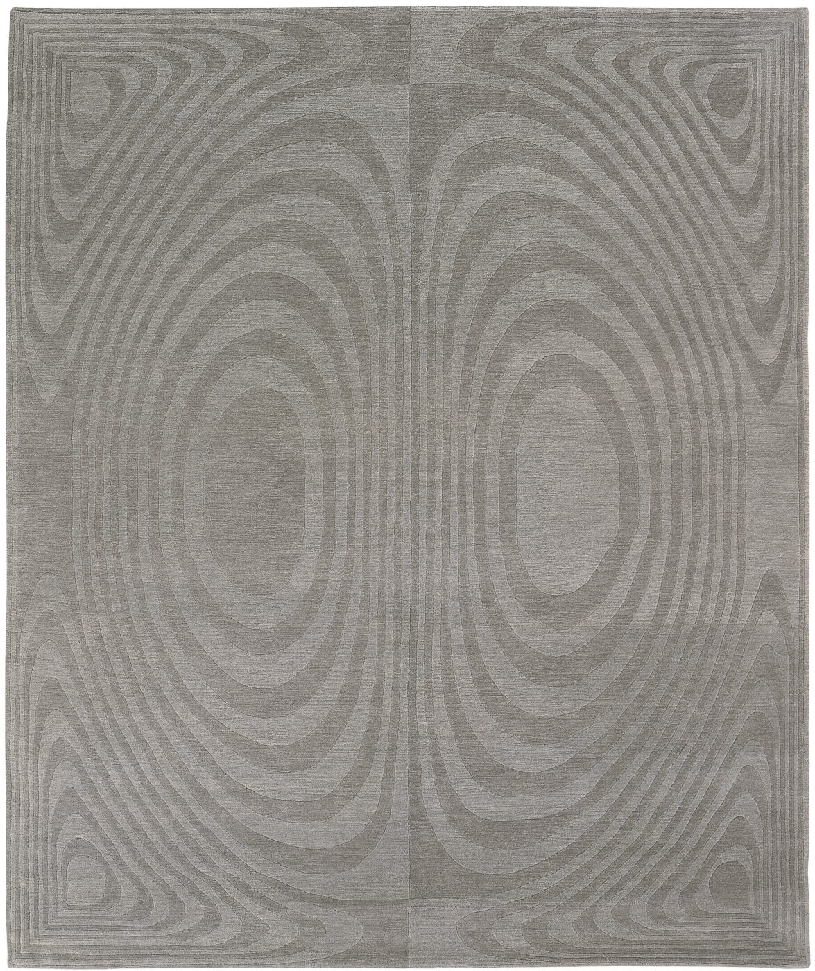 Tappeto Op Art Grigio