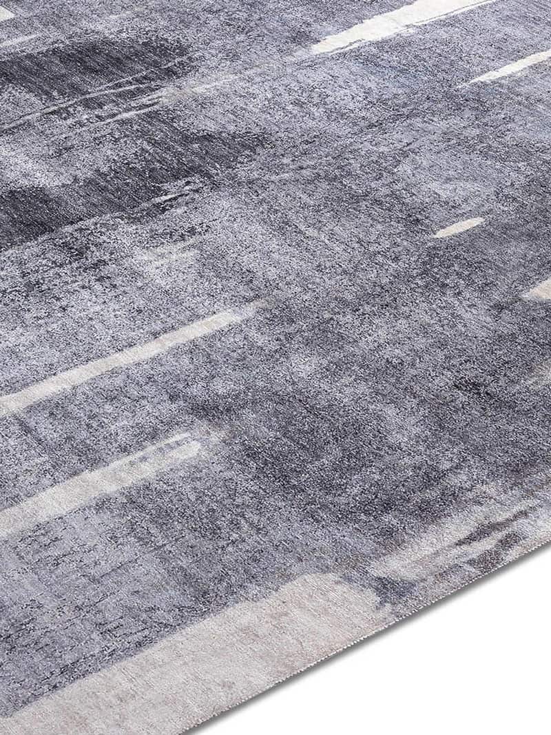 Tappeto Tessuto Grigio Scuro | Misura: 140 x 210 cm