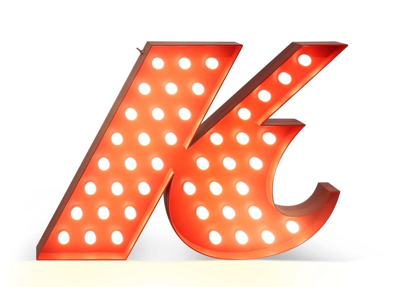 Lettera Luminosa Kinetic K