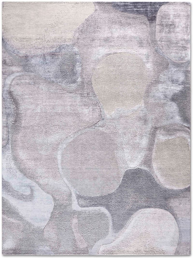 Tappeto Lusso Fatto a Mano Argento | Misura: 305 x 427 cm