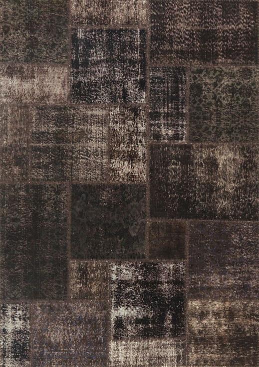 Tappeto Patchwork Marrone Scuro