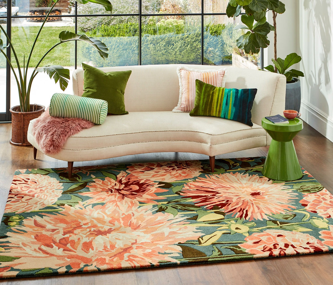 Tappeto Dahlia Coral/Wilderness | Misura: 140 x 200 cm