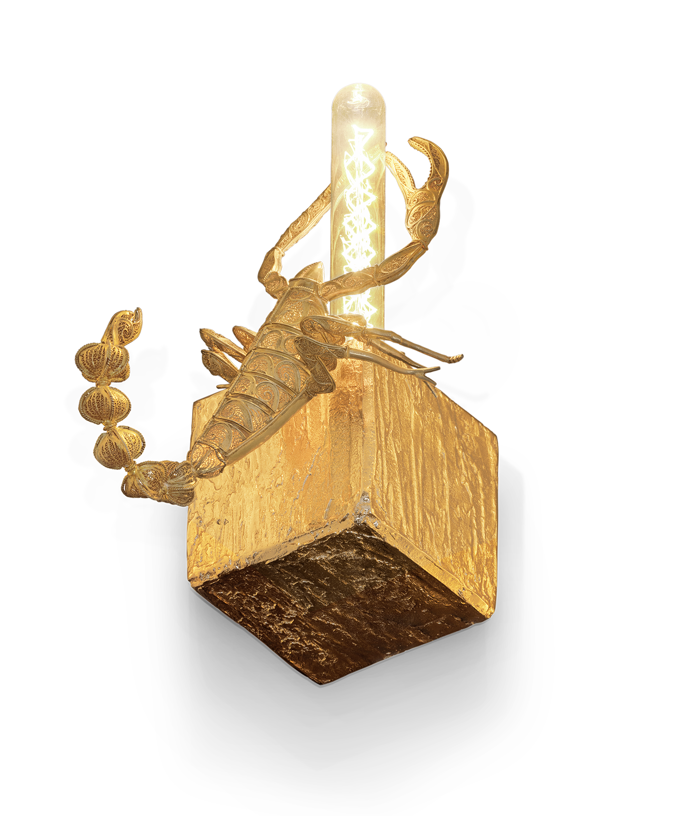 Lampada da Parete Piccola Geode Filigree Scorpion