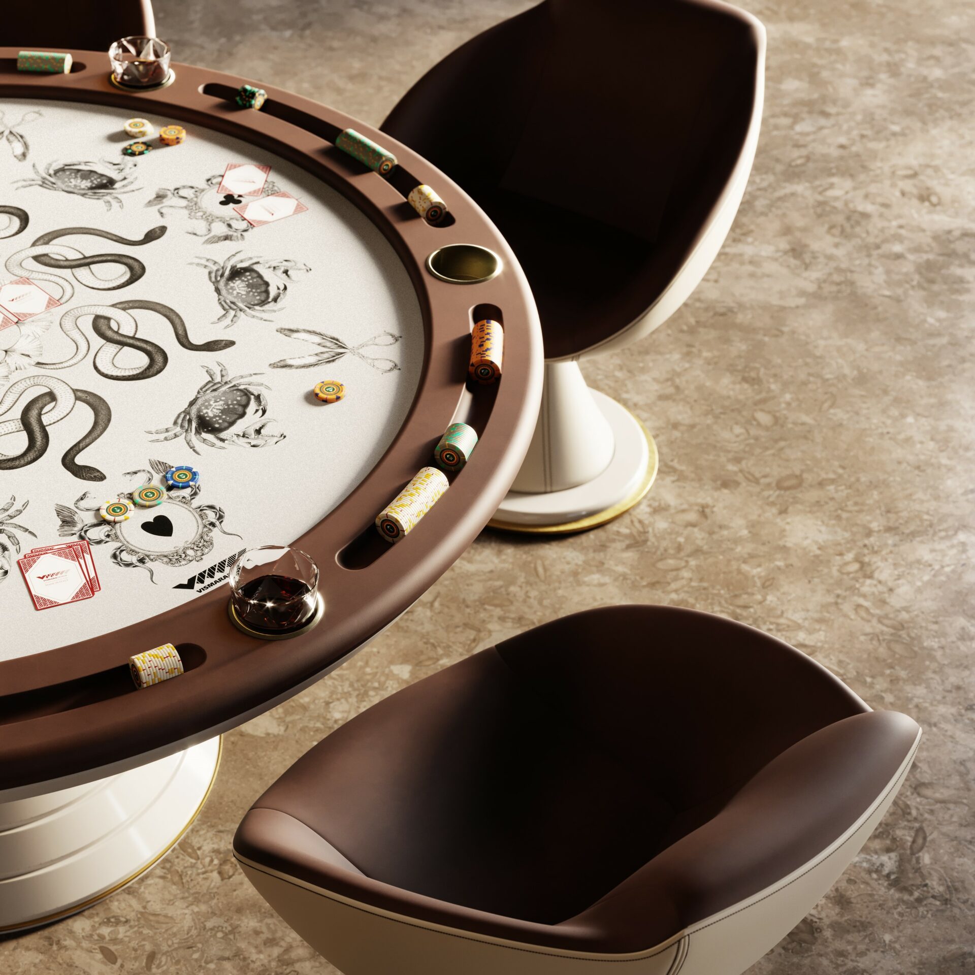 Sedia girevole Shell - 1