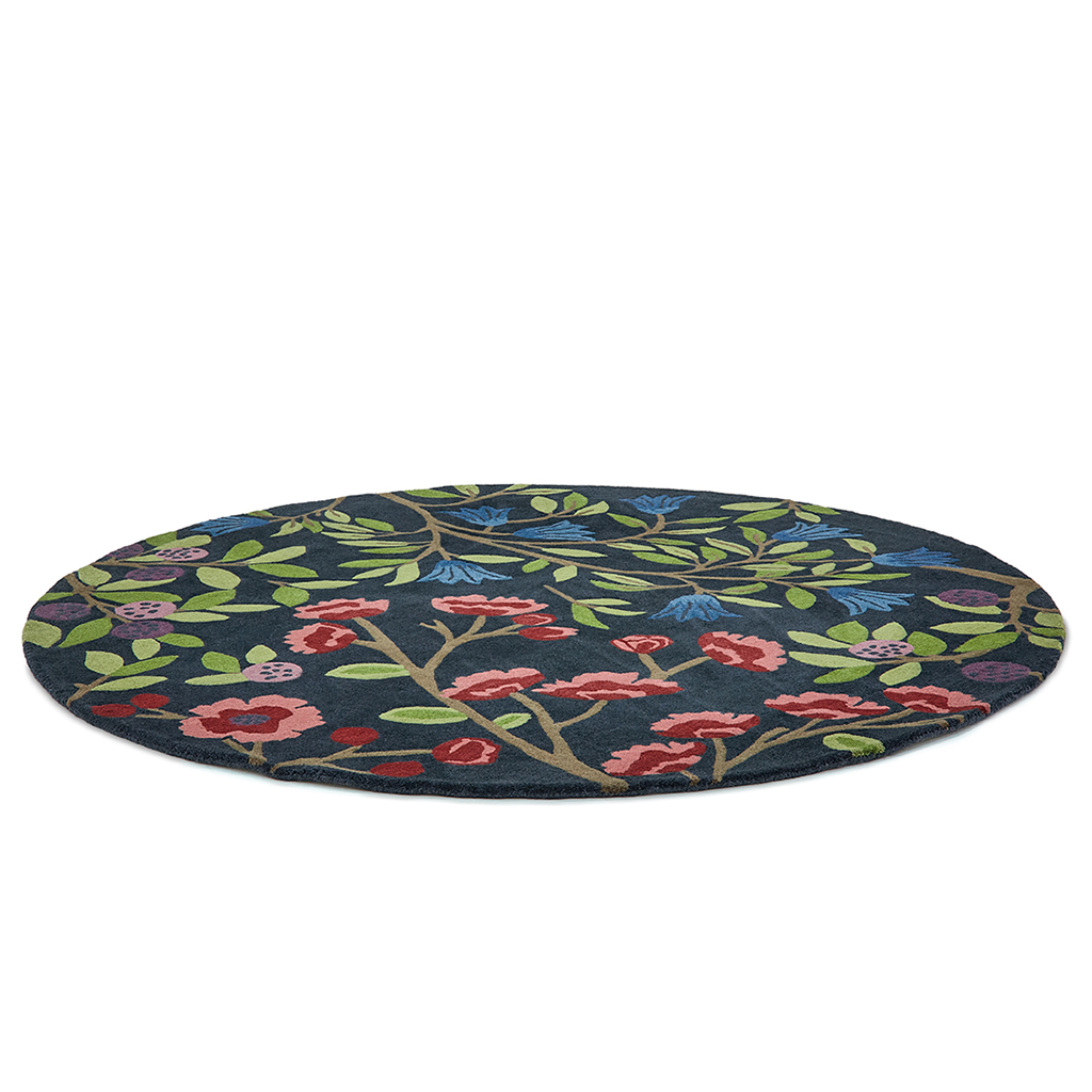 Tappeto Rotondo Foraging Indigo | Misura: Ø 200 cm
