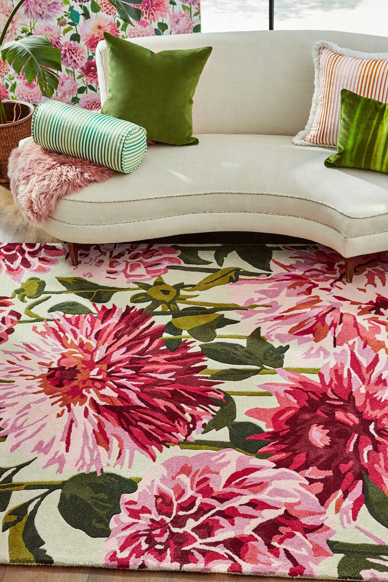 Tappeto Dahlia Fuchsia/Palm