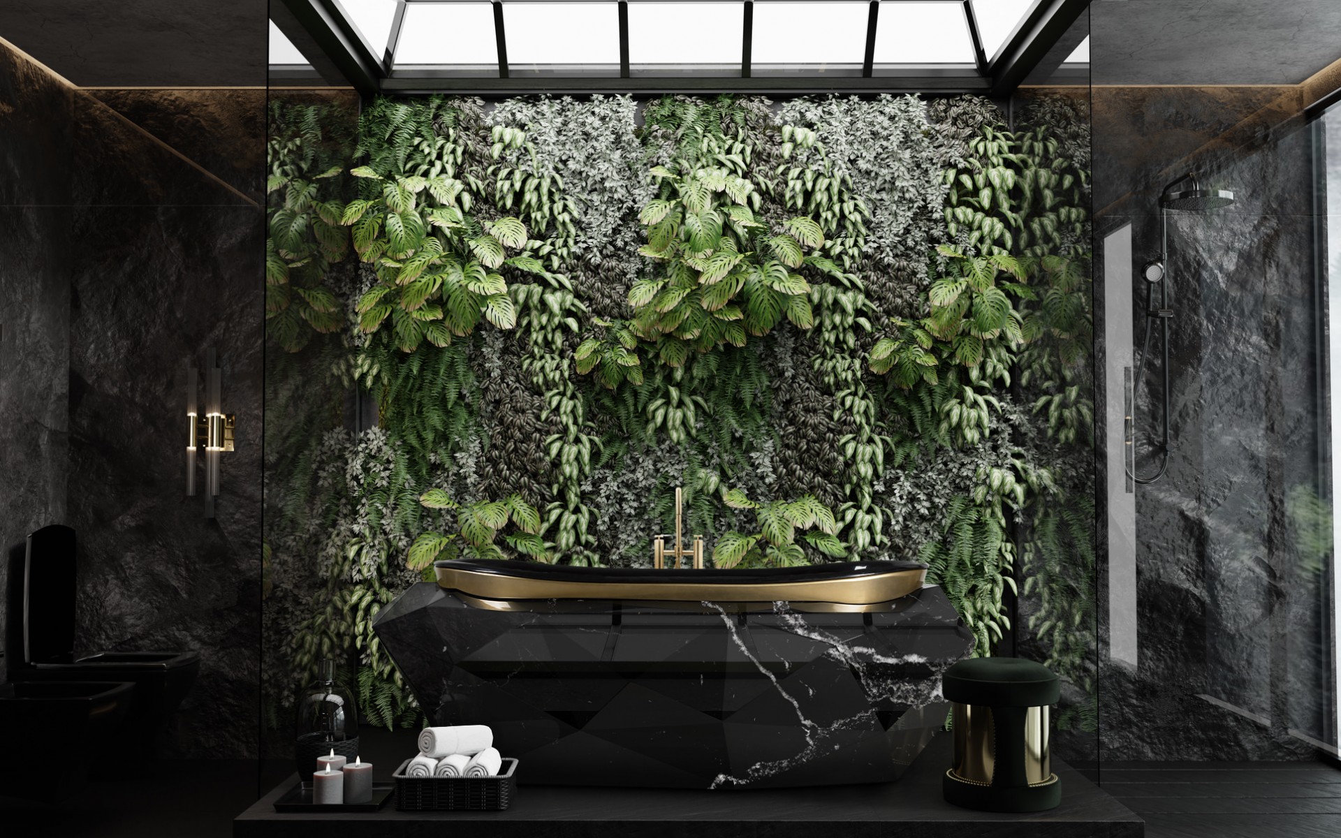 Vasca Da Bagno Gemstone Faux Marble