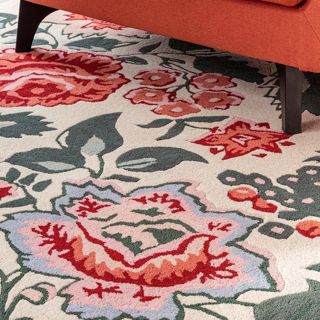 Tappeto Wendling Floreale Papavero Rosso