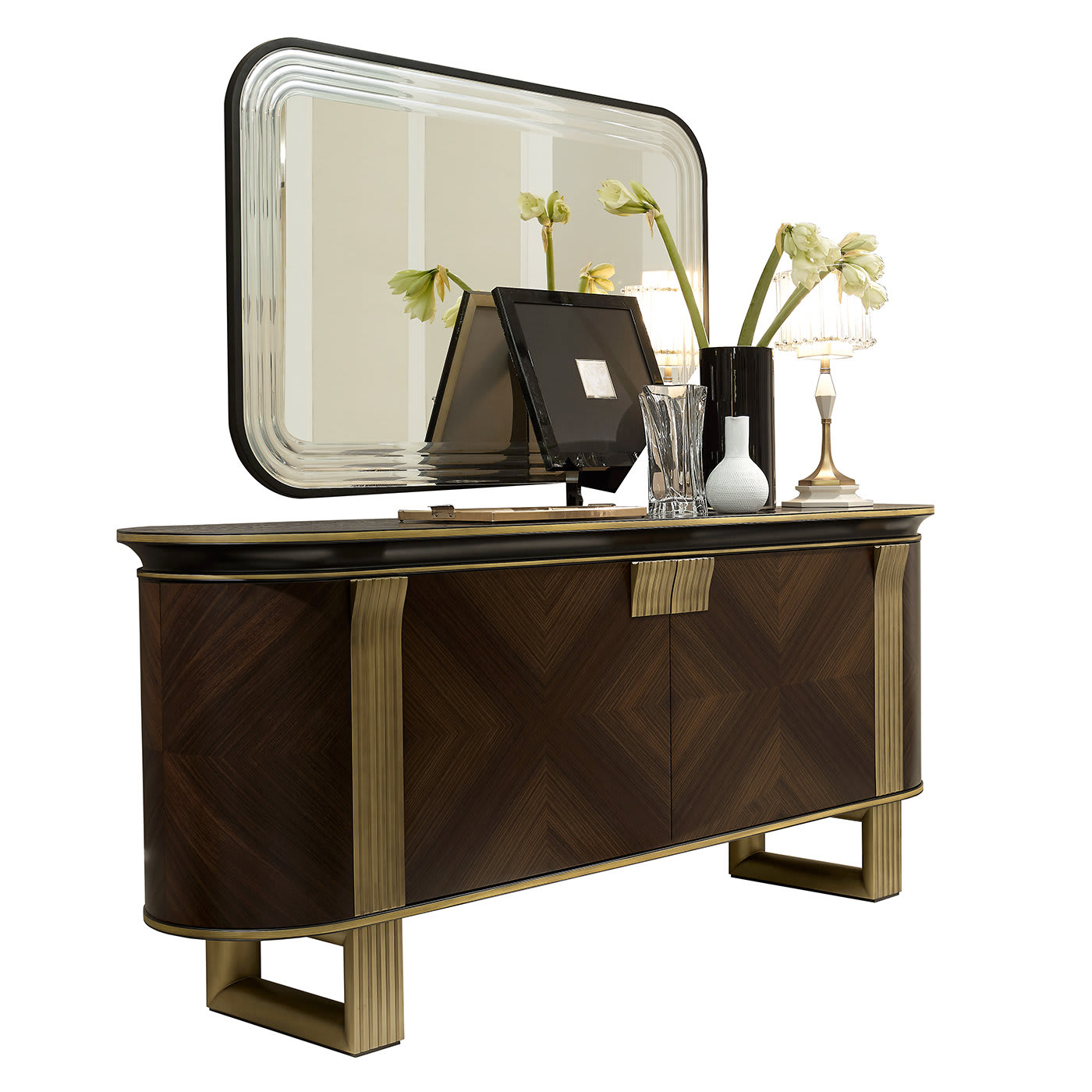 Credenza Italiana in Legno di Rosa