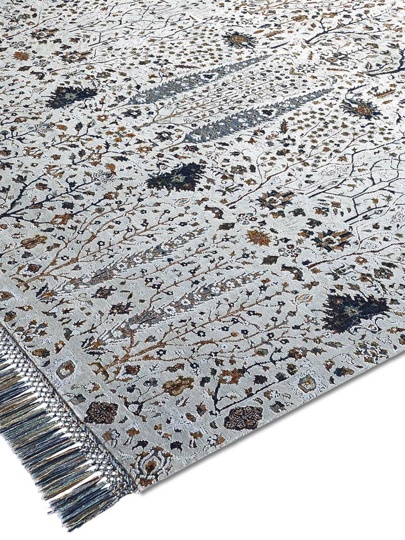 Tappeto Lusso Pine Garden Argento