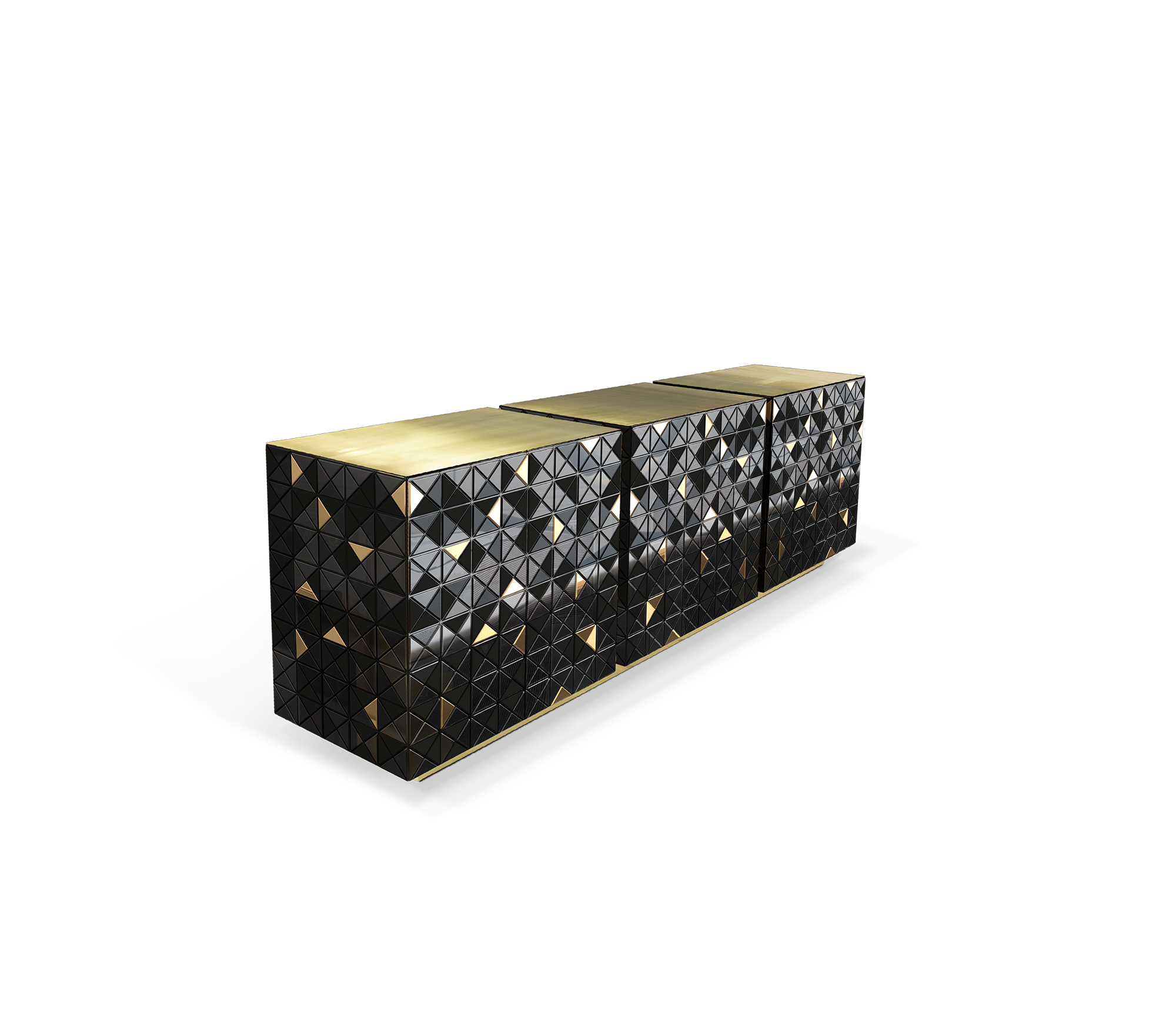 Credenza Oro & Nero Mosaic